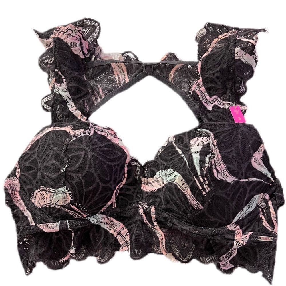 Victorias Secret Pink date push up padded bralette bra multicolor Small